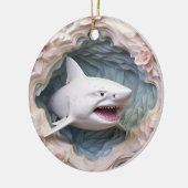 Décoration En Céramique Noël de requin 3D (Gauche)
