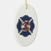 Décoration En Céramique Noël de sapeur-pompier (Droite)