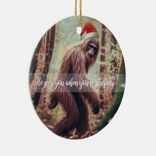 Décoration En Céramique Noël de Sasquatch Père Noël (Droite)