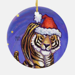 Décoration En Céramique Noël de tigre