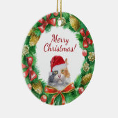 Décoration En Céramique Noël des chats domestiques de Calico (Droite)