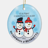 Décoration En Céramique Noël des neigeurs engagés (Gauche)