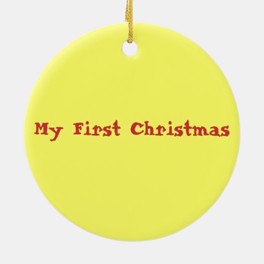 Décoration En Céramique Noël du bébé (Dos)