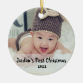 Décoration En Céramique Noël du bébé (Devant)