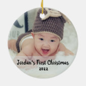 Décoration En Céramique Noël du bébé (Dos)