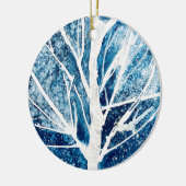 Décoration En Céramique Noël du bouleau blanc d'hiver (Gauche)