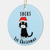Décoration En Céramique Noël du chat (Gauche)