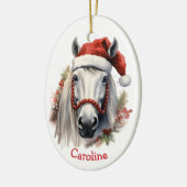 Décoration En Céramique Noël du Cheval Blanc Santa Hat (Gauche)