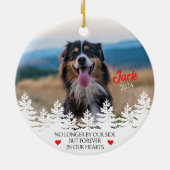Décoration En Céramique Noël du chien personnalisé (Dos)