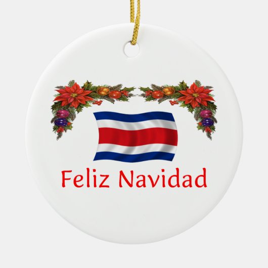 Décoration En Céramique Noël du Costa Rica (Devant)