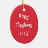 Décoration En Céramique Noël du Golden Lab (Dos)