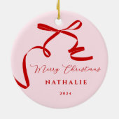 Décoration En Céramique Noël du meilleur colocataire (Dos)