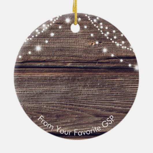 Décoration En Céramique Noël du mignon Santa Hat Pointer (Dos)