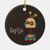 Décoration En Céramique Noël du robot mignon (Devant)