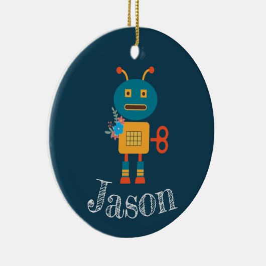 Décoration En Céramique Noël du robot mignon (Droite)