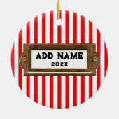 Décoration En Céramique Noël du rugby (Dos)