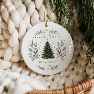 Décoration En Céramique Noël Élégant de Premier Mariage