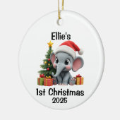 Décoration En Céramique Noël Éléphant Bébé (Gauche)