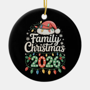 Décoration En Céramique Noël en famille 2026 Correspondance Fête de Noël S
