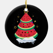 Décoration En Céramique Noël En Juillet Pastèque Noël Trois Été (Dos)