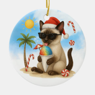 Décoration En Céramique Noël en juillet pour les amoureux de les chats sia