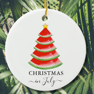 Décoration En Céramique Noël en juillet Watermelon