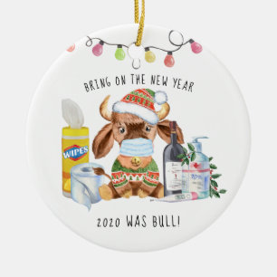 Décoration En Céramique Noël en quarantaine Cadeau drôle commémoratif 20