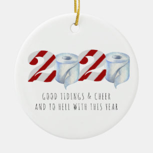 Décoration En Céramique Noël en quarantaine Cadeau drôle commémoratif 20