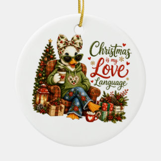Décoration En Céramique Noël est mon langage de l'amour