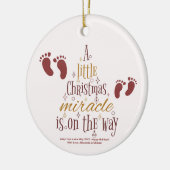 Décoration En Céramique Noël Faire-part de grossesse miracle (Gauche)
