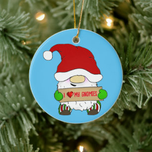 Décoration En Céramique Noël Gnome