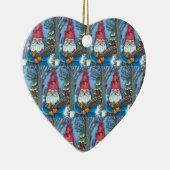 DÉCORATION EN CÉRAMIQUE NOËL GNOME, SQUIRREL, WOODPECKER & CARDINAL (Droite)