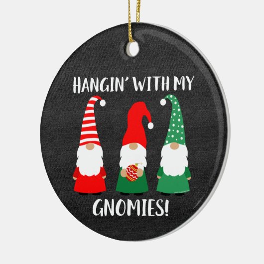 Décoration En Céramique Noël Gnomes Mignonnes Fêtes (Gauche)