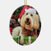 Décoration En Céramique Noël - GoldenDoodle - Bella (Droite)