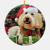 Décoration En Céramique Noël - GoldenDoodle - Bella (Dos)