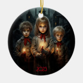 Décoration En Céramique Noël gothique passé (Devant)