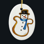 Décoration En Céramique Noël Hanoukka Snowman Noël<br><div class="desc">L'ornement présente une illustration originale d'un délicieux biscuit à sucre de Noël en forme de bonhomme de neige. Ce modèle de cuisson de vacances est également disponible sur d'autres produits. Beaucoup d'autres saveurs sont également disponibles ! Ne vois-tu pas ce que tu cherches ? Vous avez besoin d'aide pour la...</div>
