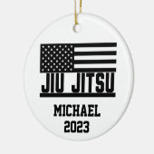 Décoration En Céramique Noël Jiu Jitsu Personnalisé (Gauche)