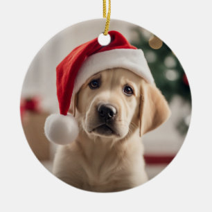 Décoration En Céramique Noël Labrador Retriever