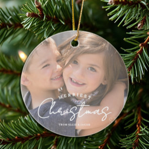 Décoration En Céramique Noël le plus joyeux Famille Joie Noël
