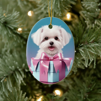 Décoration En Céramique Noël Maltais Unique, Cadeau Pour Amoureux de les c
