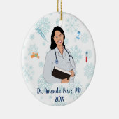 Décoration En Céramique Noël Médicale personnalisé (Droite)