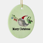 Décoration En Céramique Noël mignon Narwhal (Droite)