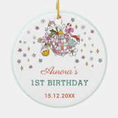 Décoration En Céramique Noël mignonne bal Super fête d'anniversaire (Dos)