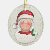 Décoration En Céramique Noël Mme Santa Claus - SRF (Gauche)