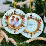 Décoration En Céramique Noël Nautical Beach Ships Roue photo<br><div class="desc">Une roue de bateau nautique encadre la photo sur ce magnifique ornement de Noël côtier, qui fait un merveilleux cadeau de garde de famille. Au verso se trouve un nom personnalisé et une date d'année. *Si vous avez besoin d'aide pour ce design ou les produits correspondants, veuillez me contacter par...</div>