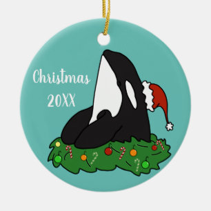 Décoration En Céramique Noël Orca