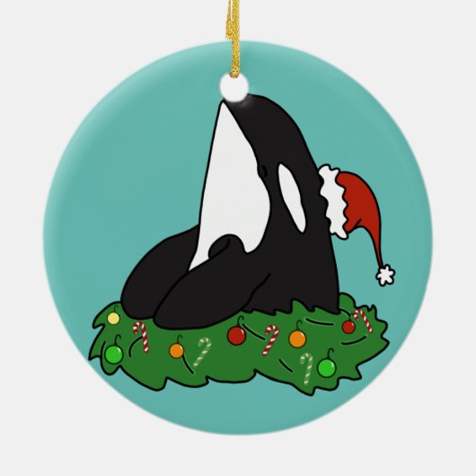 Décoration En Céramique Noël Orca (Dos)