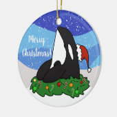 Décoration En Céramique Noël Orca (Gauche)