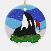 Décoration En Céramique Noël Orca (Dos)